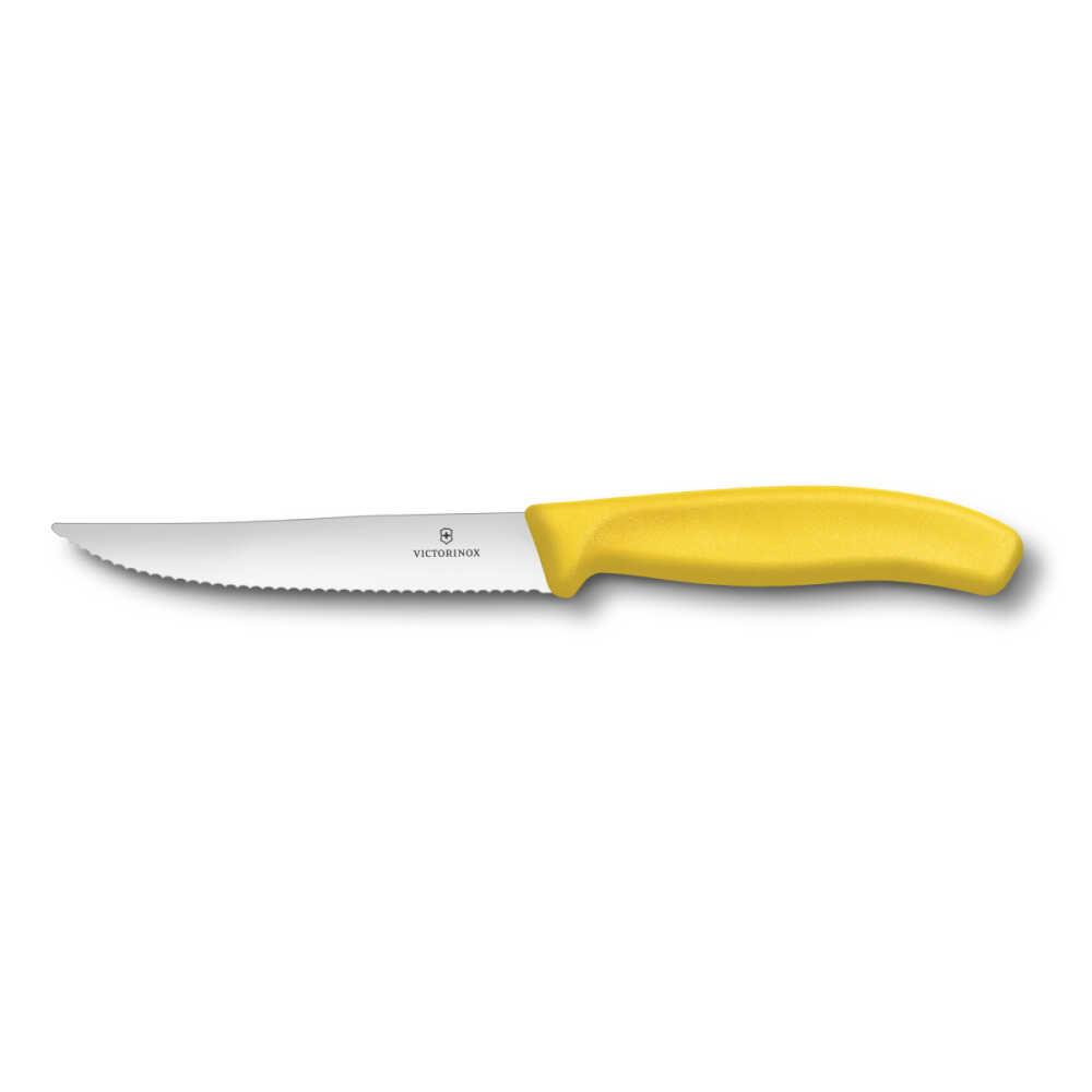 Victorinox SwissClassic Gourmet Steak-Biftek ve Pizza Bıçağı Sarı 12 Cm - 6.7936.12L8