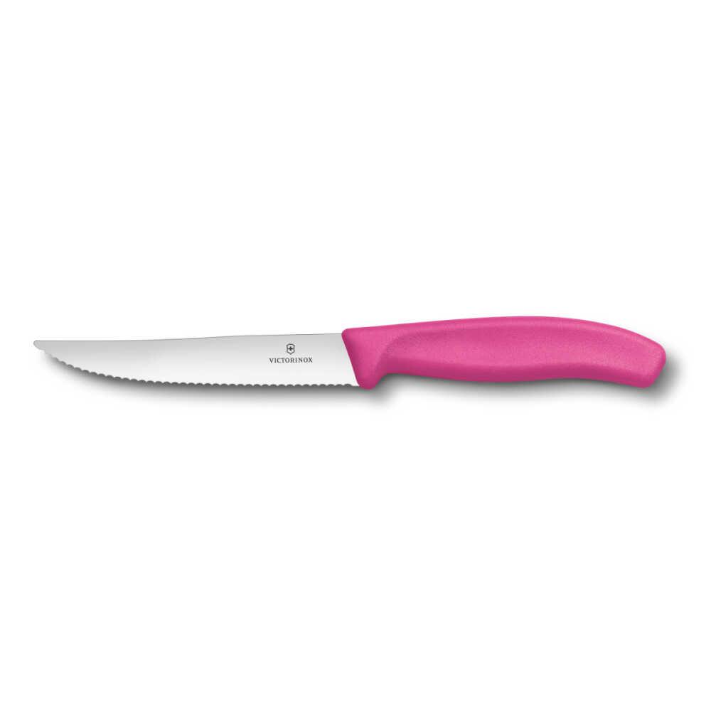 Victorinox SwissClassic Gourmet Steak-Biftek ve Pizza Bıçağı Pembe 12 Cm - 6.7936.12L5