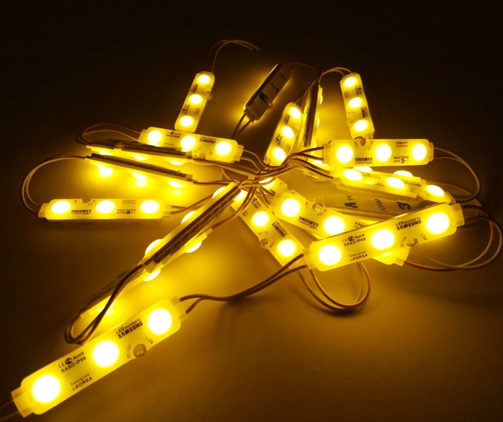 12V 3200K Günışığı Samsung Çipli Modül LED – 20 ’li Paket, Yüksek Parlaklık ALS-105G