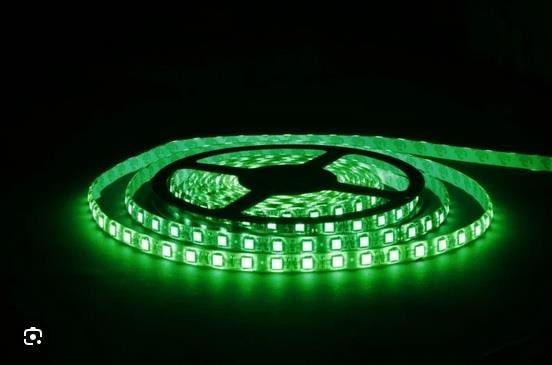5MT ALLES SİLİKONLU YEŞİL ŞERİT LED 12V 5630/60 LEDLİ