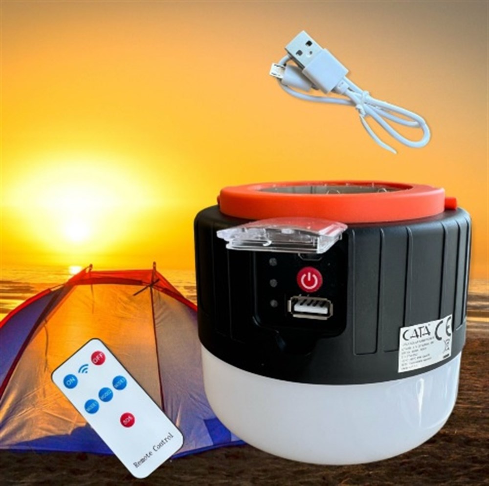 Cata CT-4289 Urla 5W Solar Kamp Feneri Beyaz Işık