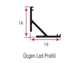 ALS-2803 Köşe Tip LED Kanalı – 3 Metre Boy, Kapak Dahil, Alüminyum Profil (0,110 kg/m)