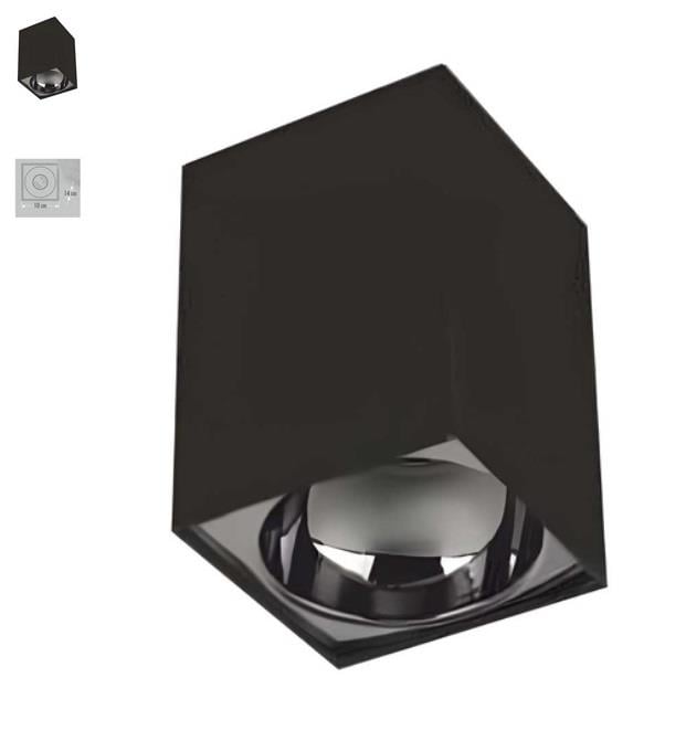 CATA BERGAMA SİYAH-PLATİN SIVAÜSTÜ SPOT KASASI  CT-5420