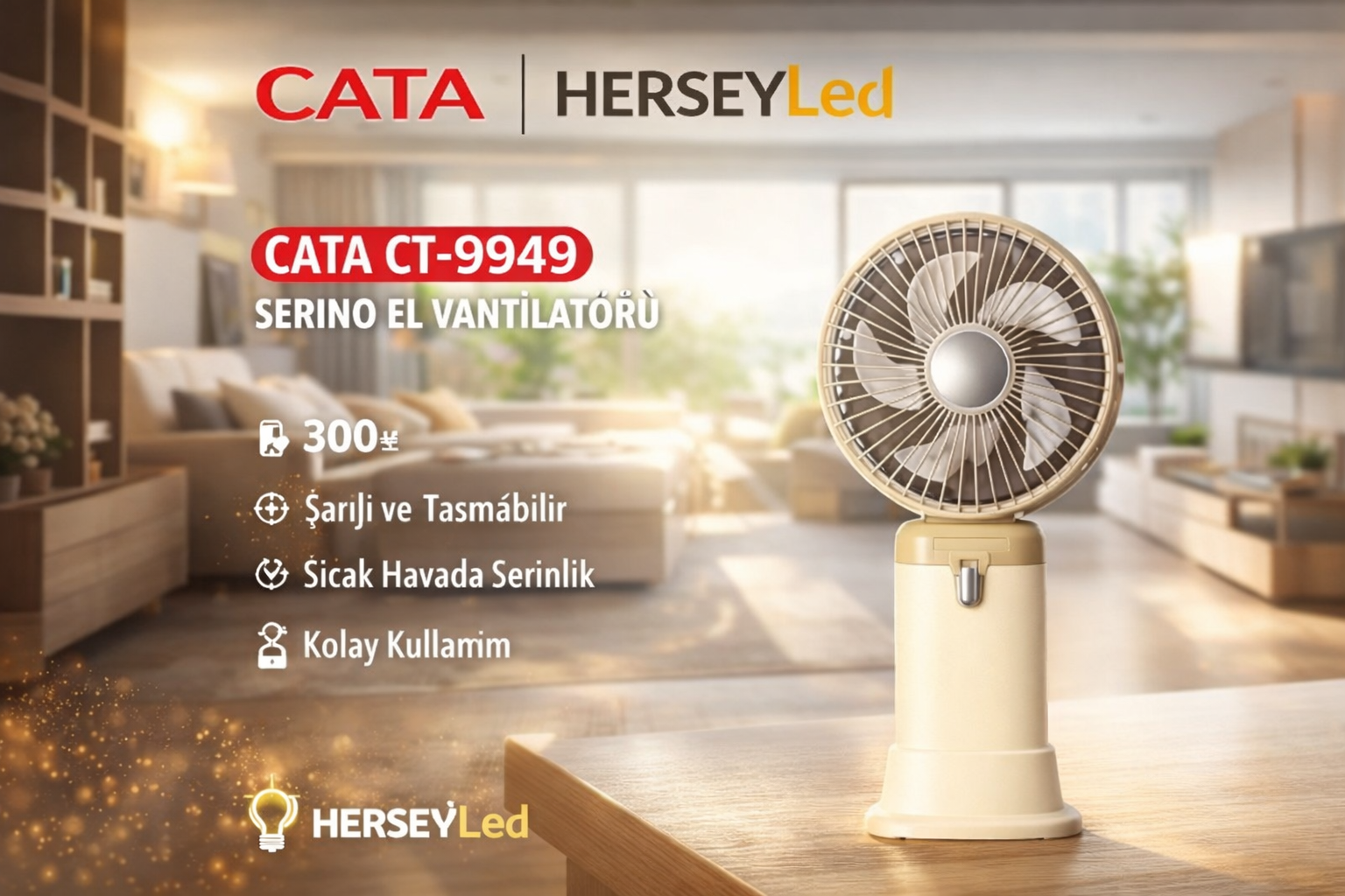 CATA CT-9949 SERİNO EL VANTİLATÖRÜ