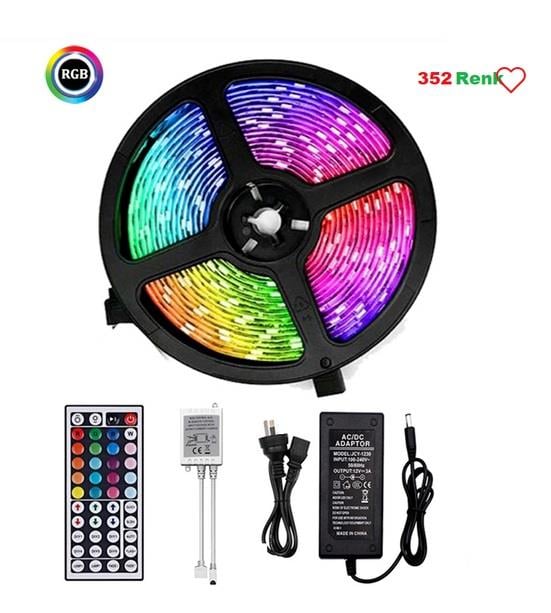 Cata CT-4558 Üç Çip İç Mekan RGB Şerit Led Set (60 ledli 5050 çip)