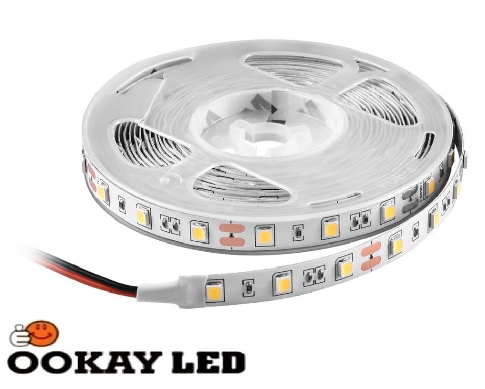 OKAY 12V İÇ MEKAN BEYAZ 6500K ŞERİT LED 5MT/PAKET