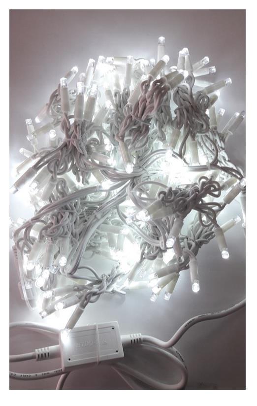 SAÇAK LED BEYAZ IŞIK ( SABİT YANAR ) DIŞ MEKAN IP65 2mt (50 -75-100cm) EKLENEBİLİR 144 LEDLİ BEYAZ KABLOLU YILBAŞI LED IŞIK  220V