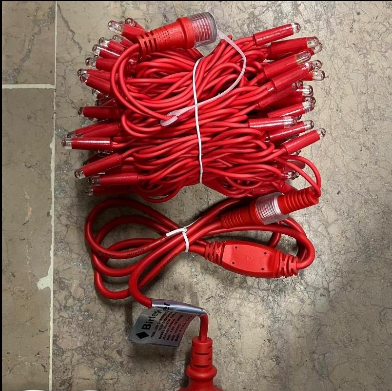 YILBAŞI LED IŞIK İP LED 10 MT KIRMIZI SABİT IP65 KIRMIZI KABLO KABLO AL-80