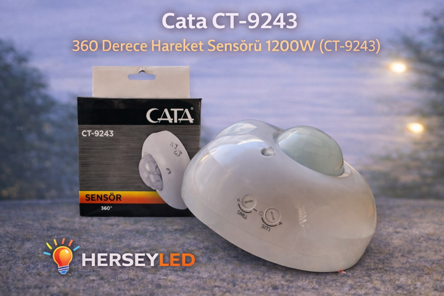 Cata CT-9243 360 Derece Hareket Sensörü 1200W