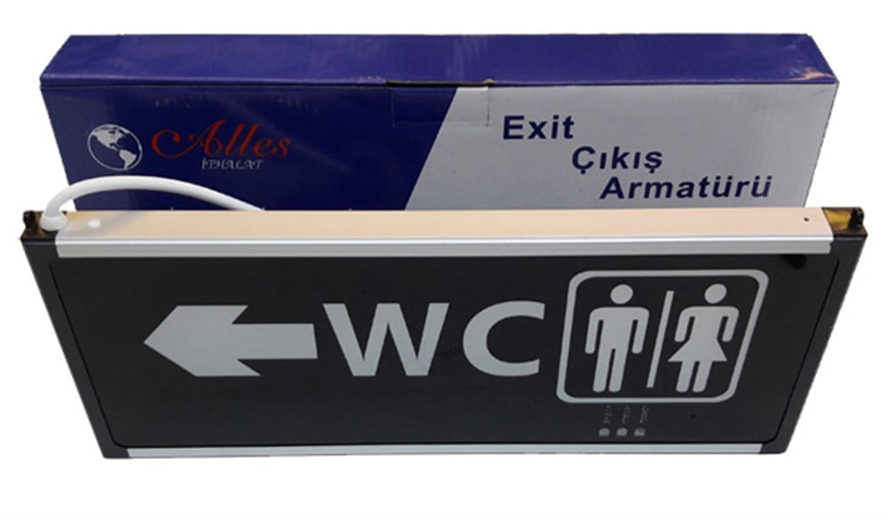EXIT ÇIKIŞ TABELASI ( YEŞİL IŞIKLI ŞARJLI )