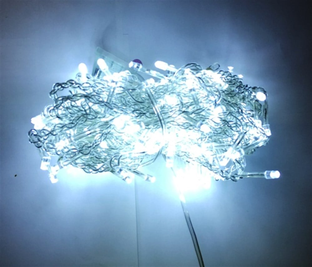 YILBAŞI LED IŞIK İP LED 10 MT BEYAZ İÇ MEKAN SABİT YANAR EKLENEBİLİR