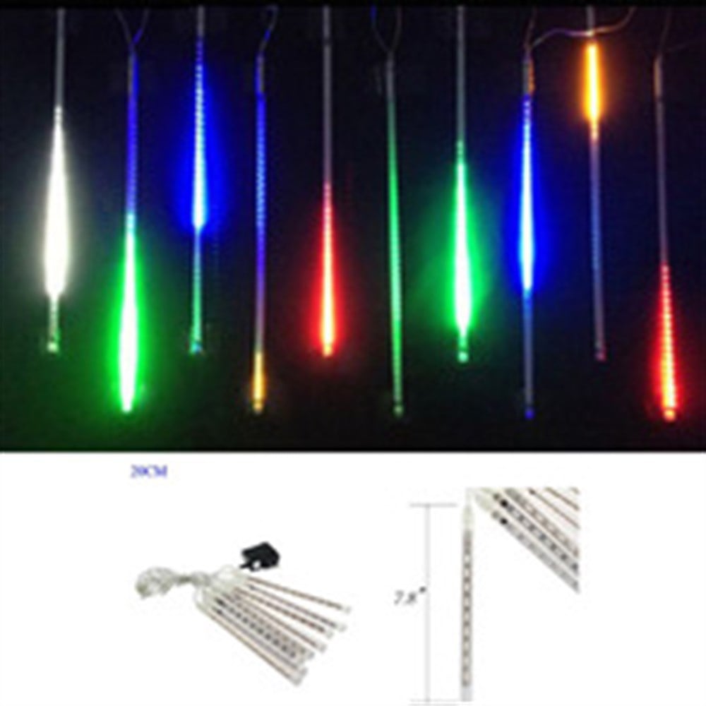 YILBAŞI LED IŞIK ( RGB - RENKLİ )METEOR LED ( 10 ADET SET 50CM ) IP65 DIŞ MEKAN
