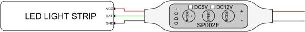 RGB SP002E mini piksel led MAGİC LED Denetleyici (PIKSEL-KONTROL )