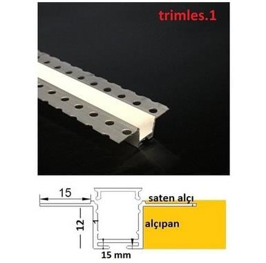 SIVA ALTI GÖMME GİZLİ KULAK LED KANALI TRİMLES 3MT/BOY - 1cm trimles