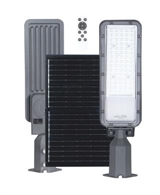 HELIOS 200W BEYAZ Sensörlü Kumandalı Solar Sokak Armatürü - Beyaz Işık (6500K) HS-3868