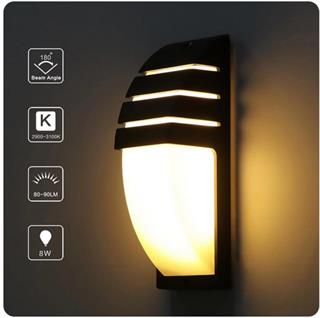 ECONA ECN-5025 24W Elips LED Dış Mekan Aplik – 3200K Günışığı, Suya Dayanıklı, 220V