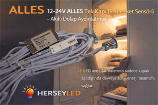 12-24V Tek Kapı Sensörü IR Kapı Sensörü Dolap Sensörü Mobilya Sensörü Hareket Sensörü