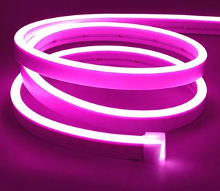 İNOLED 12V NEON PEMBE 5MT / PAKET 6X12MM