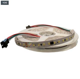 24 Volt BEYAZ Akar Yürüyen Piksel Şerit Led 2835 Çip 120 Led (10 Metre)