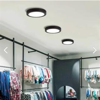 CATA 18W Led Panel - Beyaz Işık (6500K) - Siyah Kasa - Yuvarlak - Sıva Üstü - CT-5235