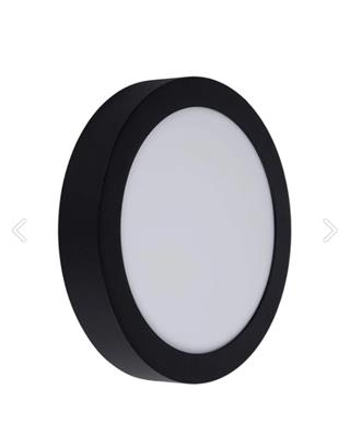 CATA 18W Led Panel - Beyaz Işık (6500K) - Siyah Kasa - Yuvarlak - Sıva Üstü - CT-5235