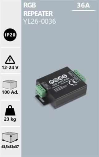 YL26-0036 NOAS 36 AMPER RGB REPEATER RGB ARA GÜÇLENDİRİCİ