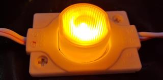(20 ADET) 1,5W AMBER SARI DAR AÇILI MANDA GÖZÜ MERCEKLİ MODÜL LED 12 VOLT ALS-170A
