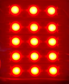 ALS-3156K 12V Kırmızı 1 Watt Mercekli Modül LED 100 Adet – Yoğun ve Odaklı Işık