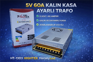 5V 60A KALIN KASA AYARLI TRAFO 300W HT-1303 HIGHTEK