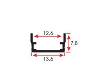 ALS-2802 LED KANALI 3MT BOY 0,08 kg/m