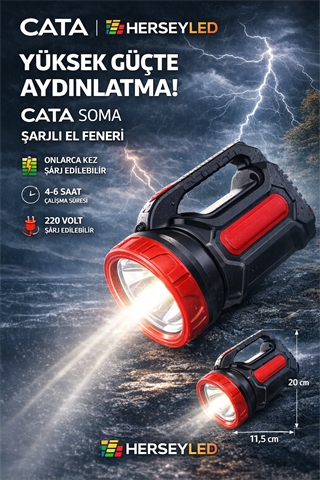 CATA (CT-9952) SOMA ŞARJLI EL FENERİ