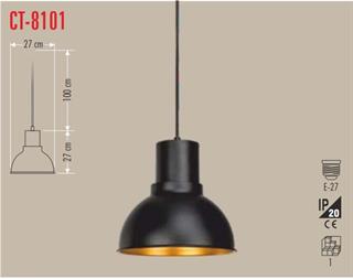 CATA CT-8101 Modern Dekoratif Sarkıt Avize – E27 Duy, Tavan Tipi Tekli Aydınlatma