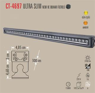 CATA AMBER 36W Profesyonel Ultra Slim Nem ve Buhar Filtreli Gold Wall Washer 100cm CT-4697