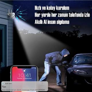 Cata CT-4051 Hareket Sensörlü Akıllı Dış Mekan Güvenlik Kamerası