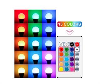 CATA CT-4058 9W RGB + 6500K Beyaz LED Ampul – E27 Duy, 220V, Uzaktan Kumandalı, Dim Edilebilir