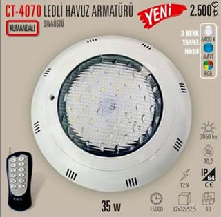 Cata CT-4070 35 Watt Havuz Armatürü 5 Renk Kumandalı