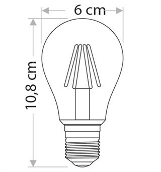 CATA CT-4230 4W Edison COB Filament LED Ampul – E27 Duy, Gün Işığı, 220V, Dekoratif Vintage Tasarım