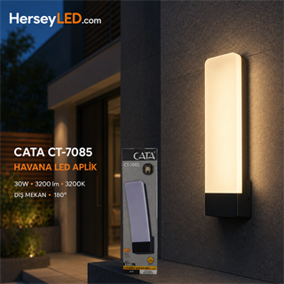 Cata CT-7085 Havana 30W LED Duvar Aplik 3200K Gün Işığı