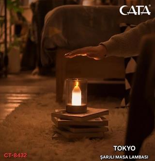 Cata CT-8432 Tokyo Mum Masa Lambası El İle Kontrol USB Şarjlı