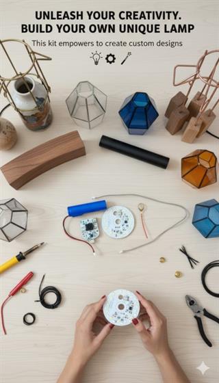 Dokunmatik Şarjlı Masa Lambası iç Takımı - Kendi Tasarımını Yap