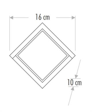 Cata CT-7074 Dominik 15w Sıva Üstü Led Aplik Günışığı 3200K