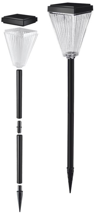 HELIOS 10W 3RENK (BEYAZ+4000K+GÜNIŞIĞI) KAZIKLI SOLAR BAHÇE ARMATUR HS-5657