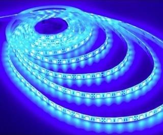 HIGHTEK HT-1827 12V Mavi Şerit LED – 4040/60, Silikonlu, IP65 Su Geçirmez, 5 Metre