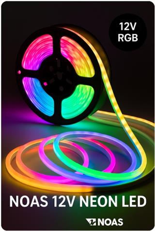 NOAS 12V RGB Neon LED ( 1 METRE ) 5x12mm – YL42-5009 Dekoratif Aydınlatma