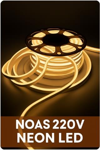 NOAS 220V GÜNIŞIĞI 3200K  NEON LED YL42-0002 - 50MT TOP