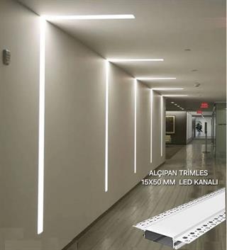 TRIMLES ALÇIPAN GÖMME LED KANALI 3MT/BOY - 3CM TRIMLES