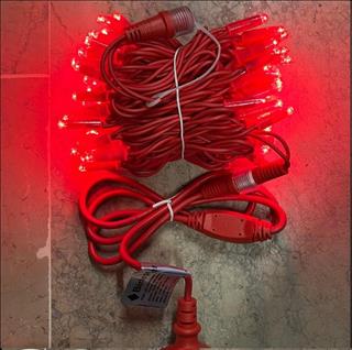 YILBAŞI LED IŞIK İP LED 10 MT KIRMIZI SABİT IP65 KIRMIZI KABLO KABLO AL-80