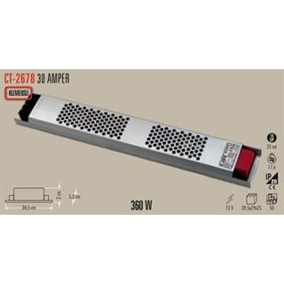 CATA 30 Amper 12v Ultra Slim Şerit Led Trafosu CT-2678