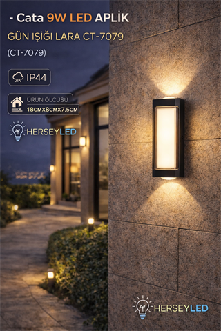 Cata 9W Led Aplik Gün Işığı Lara Ct-7079