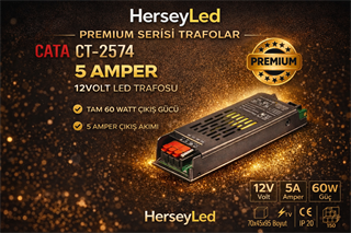 CATA CT-2574 12V 5AMPER 60W LED TRAFO